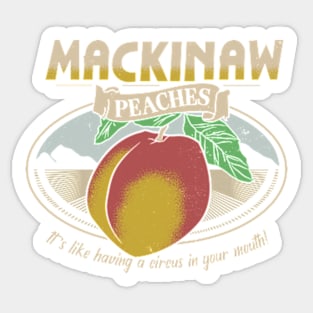 Mackinaw Peaches Sticker